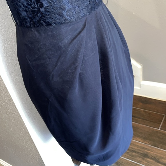 Kathryn Conover by Night. Navy Blue Strapless Cocktail Dress. Gently worn. Sz 10 - Picture 4 of 13